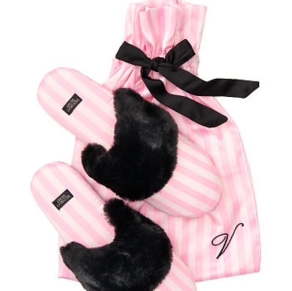 Victoria's Secret Shoes - Victoria's Secret Signature Striped Slippers